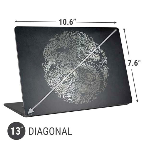 Chinese Black Dragon Universal Laptop 13in (10.6 x 7.6in) Skin